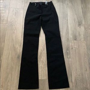 Black pants with a stretchable material